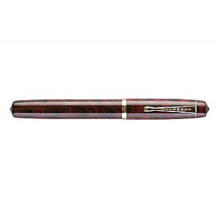 Kanwrite Legacy Swirl Red Black Ebonite GT Fountain Pen