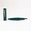 Pluma estilográfica Kanwrite Magnum Bullet, color verde esmeralda, de ebonita GT