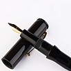 Pluma estilográfica Kanwrite Magnum Bullet, color negro ónix, de ebonita GT