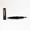 Pluma estilográfica Kanwrite Magnum Bullet, color negro ónix, de ebonita GT