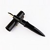 Pluma estilográfica Kanwrite Magnum Bullet, color negro ónix, de ebonita GT