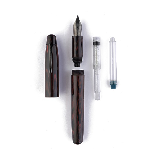 Kanwrite Mammoth Crimson Red Swirl Ebonite BT reservoarpenna