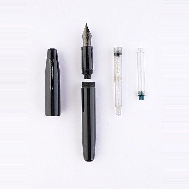 Kanwrite Mammoth Onyx Black Ebonite BT reservoarpenna