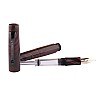 Caneta de tinta permanente Kanwrite Mozart Crimson Dusk em ebonite BT