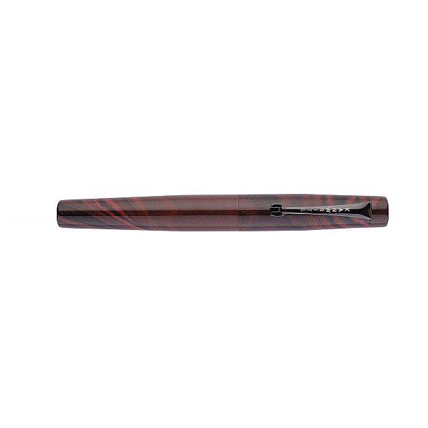 Caneta de tinta permanente Kanwrite Mozart Crimson Dusk em ebonite BT