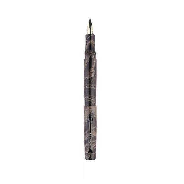 Caneta de tinta permanente Kanwrite Mozart Graphite Gold Ebonite BT