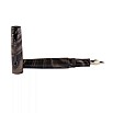 Caneta de tinta permanente Kanwrite Mozart Graphite Gold Ebonite BT