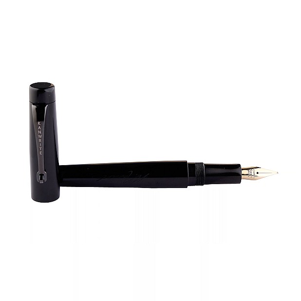 Caneta-tinteiro Kanwrite Mozart Onyx Black Ebonite BT