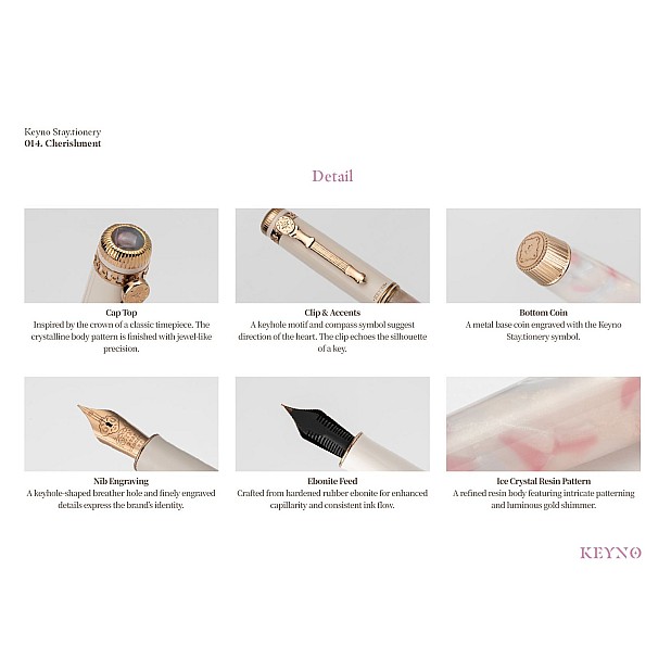 Keyno Stay.tionery Key no.014 Cherishment Pluma estilográfica