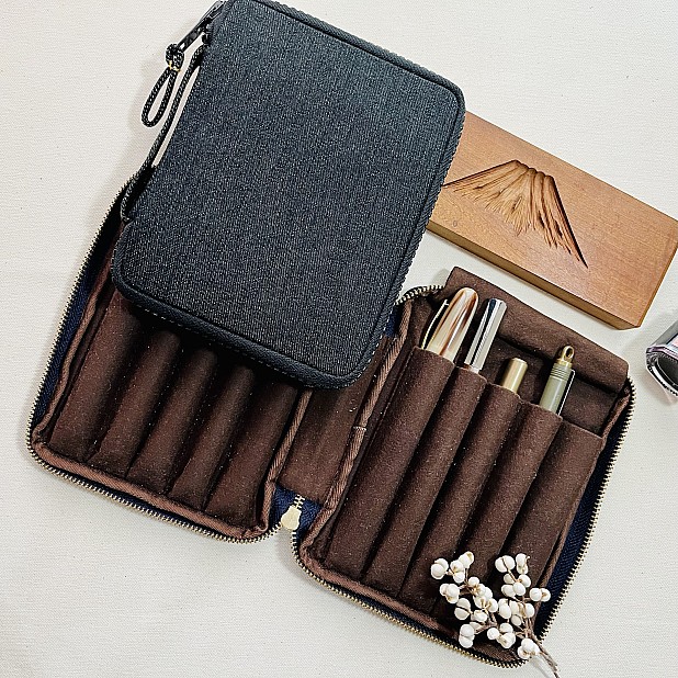 Kyoku Haku Denim Zippered Penetui (10-delig)