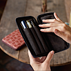 Kyoku Haku Archeology Red Zippered Pen Pouch (Triple)
