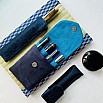 Kyoku Haku Classic Dark Blue Pen Pouch (Single)