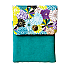 Kyoku Haku Dahlia Green Cotton Flap Pen Pouch (Fourfold)