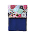 Kyoku Haku Dahlia Pink Cotton Flap Pen Pouch (Fourfold)