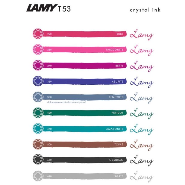 Lamy T53 Crystal Ink - Ink Bottle (10 colors)
