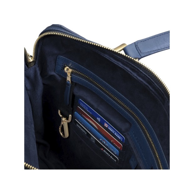 Lapis Bard Chester Leather Blue Portfölj