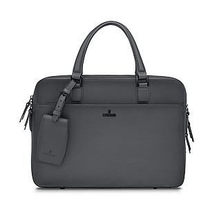 Lapis Bard Ducorium Chester Leather Graphite Briefcase