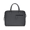 Lapis Bard Chester Leather Graphite Briefcase