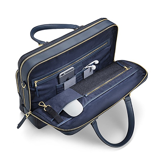 Lapis Bard Ducorium Dorchester Leather Blue Briefcase