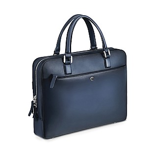 Lapis Bard Ducorium Spencer Leather Blue Briefcase