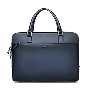 Lapis Bard Ducorium Spencer Leather Blue Briefcase