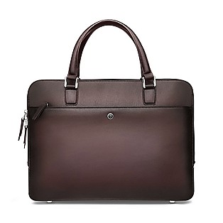 Lapis Bard Ducorium Spencer Leather Burgundy Briefcase