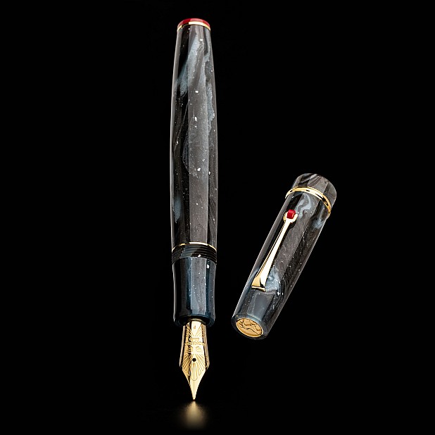Stylo plume Leonardo Cavalluccio Rosso Panta Rei Blue Sand GT