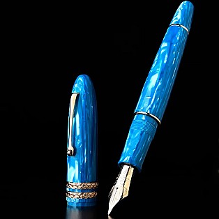 Leonardo Cigar LeonArco Mediterranean Clear Blue Authentic Celluloid RGT Vulpen