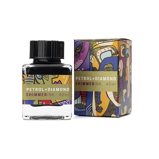 Leonardo Petrol Diamond Shimmer Ink - Ink Bottle
