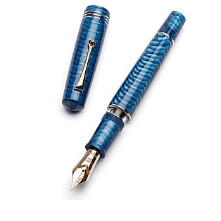 Leonardo Momento Zero Grande 2.0 Juma Dragon Skin Blue RGT Füllfederhalter