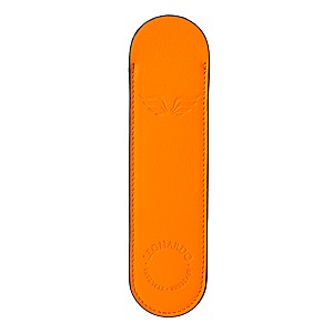 Leonardo Italiaans Lederen Pen Sleeve Oranje Penetui (1-delig)