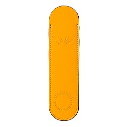 Leonardo Italian Leather Pen Sleeve Yellow Pen Pouch (Single)