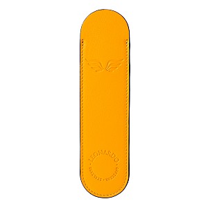 Leonardo Italiaans Lederen Pen Sleeve Geel Penetui (1-delig)