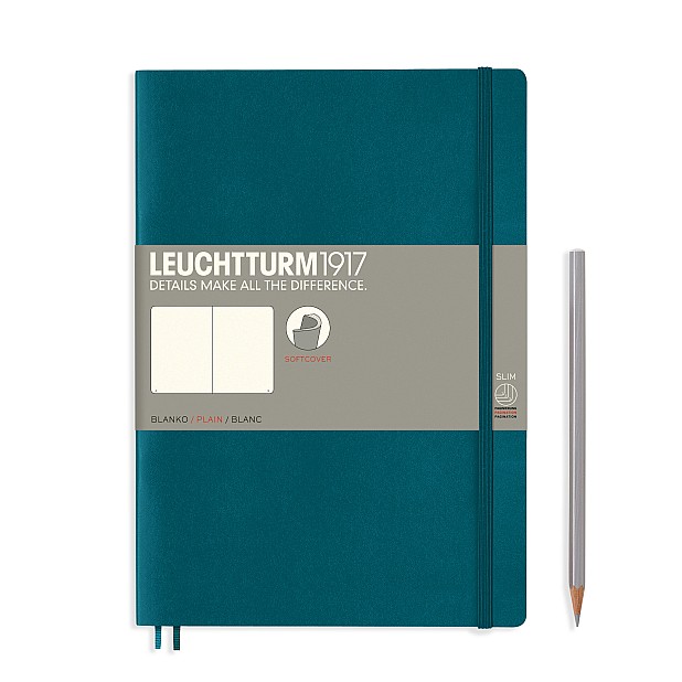 Leuchtturm1917 Softcover Notebook Composition B5 Pacific Green