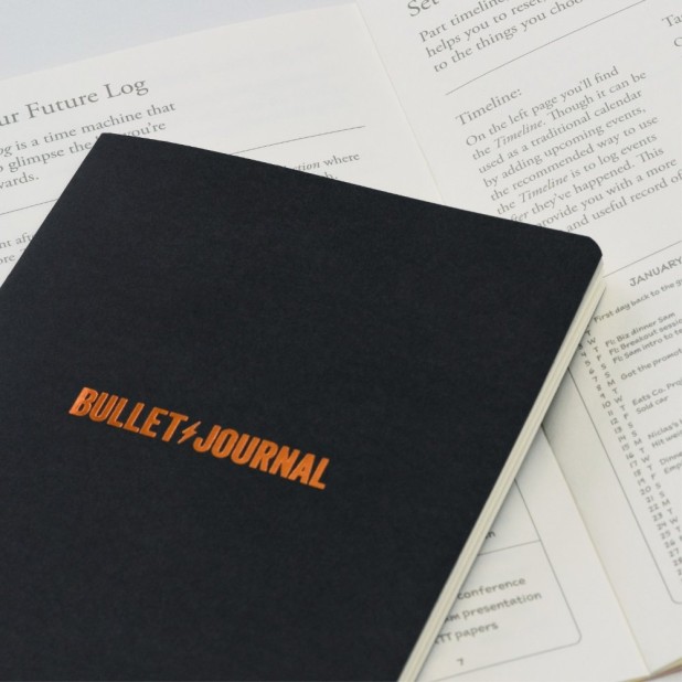 Leuchtturm1917 Bullet Journal Edition 2 Black Notebook Medium A5