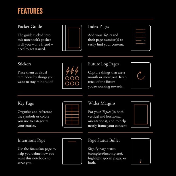 Leuchtturm1917 Bullet Journal Edition 2 Black Notebook Medium A5