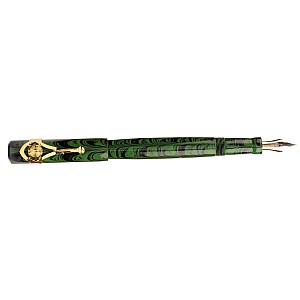 Magna Carta Mag 500 Green Ripple Ebonite GT Fountain Pen