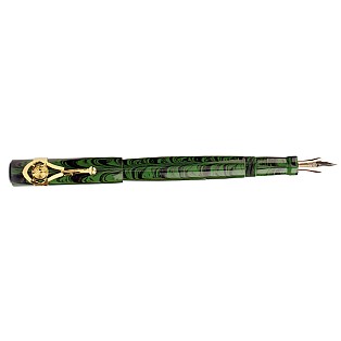 Magna Carta Mag 500 Green Ripple Ebonite GT Fountain Pen