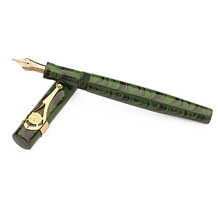 Magna Carta Mag 500 Green Ripple Ebonite GT Fountain Pen