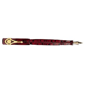 Magna Carta Mag 500 Red Ripple Ebonite GT Fountain Pen