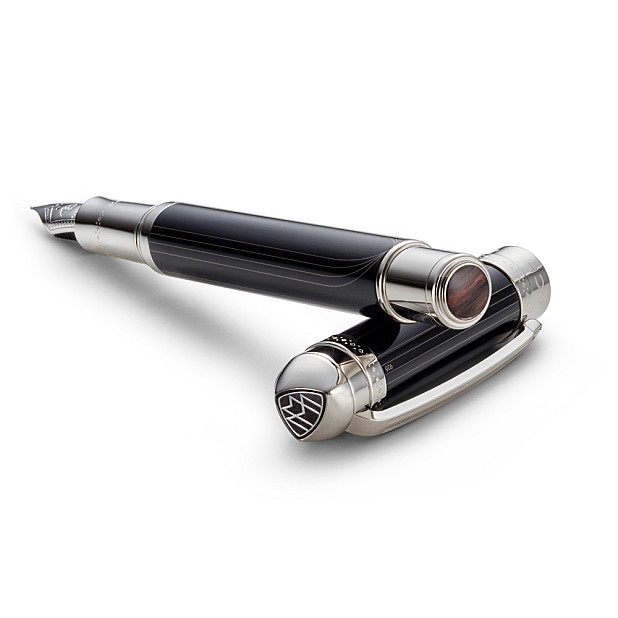 Maybach The Peak I Lustrous Midnight Black PT Fountain Pen