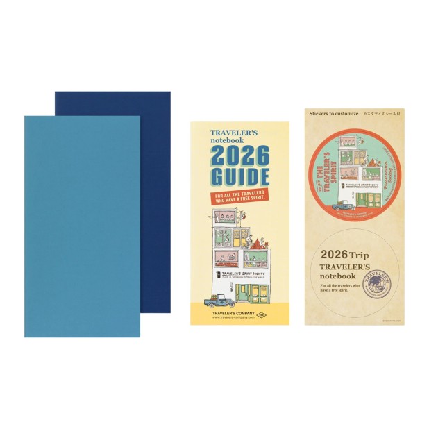 Traveler's Company Refill Regular 2026 Diary Weekly + Memo Notebook