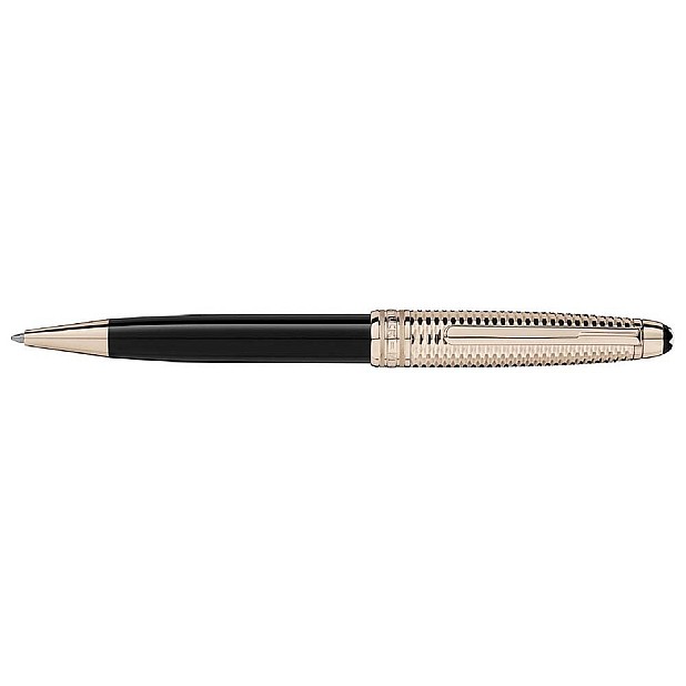 Montblanc Meisterstück Solitaire Doué Geometry Champagne Gold Classique Balpen 118095