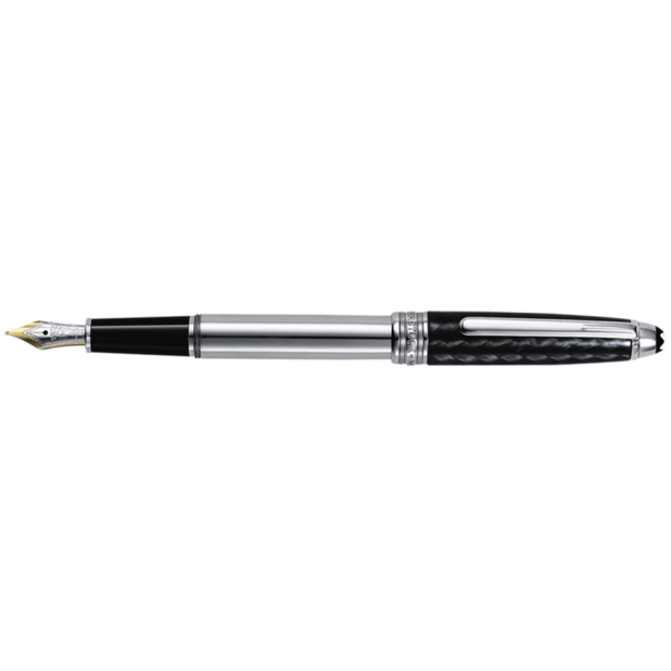 Montblanc - Montblanc Meisterstück Solitaire Carbon & Stainless Steel Chopin Fountain pen