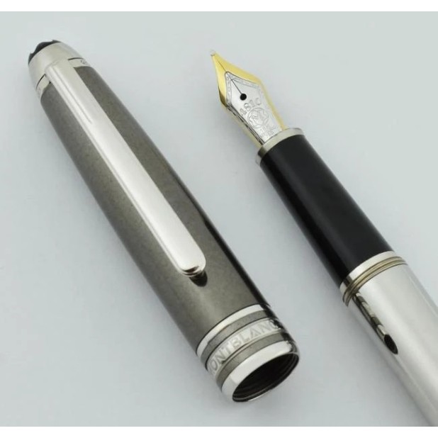 Montblanc Meisterstück Solitaire Doué Hematite Stainless Steel Classique Fountain pen 3508