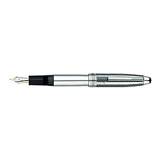 Montblanc Meisterstück Solitaire Silver Fibre Guilloche Le Grand Füllfederhalter