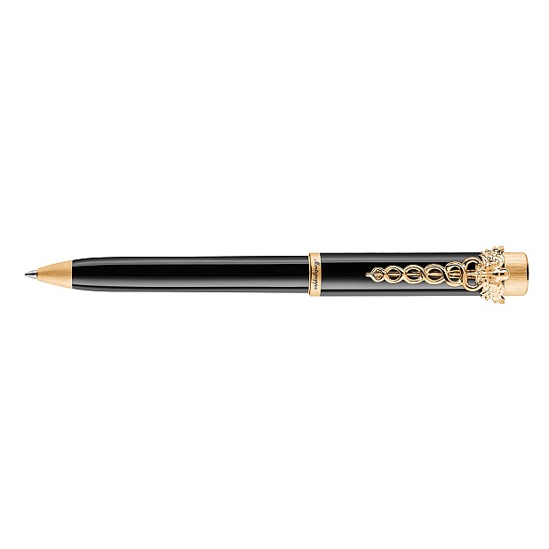 Montegrappa Zero Caduceus Yellow Gold Balpen