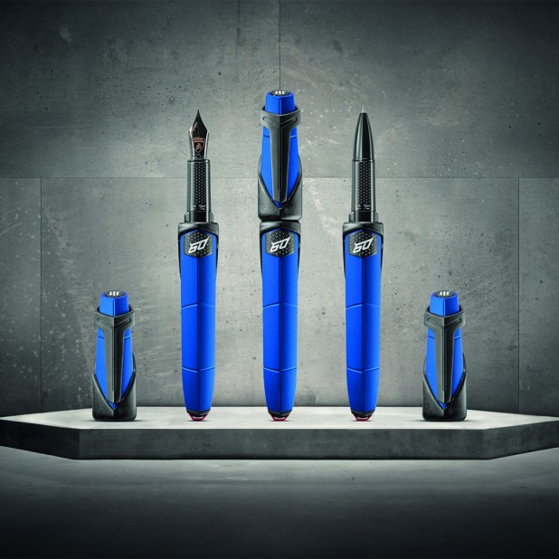 Montegrappa Automobili Lamborghini 60° Blue Aegeus Rollerball