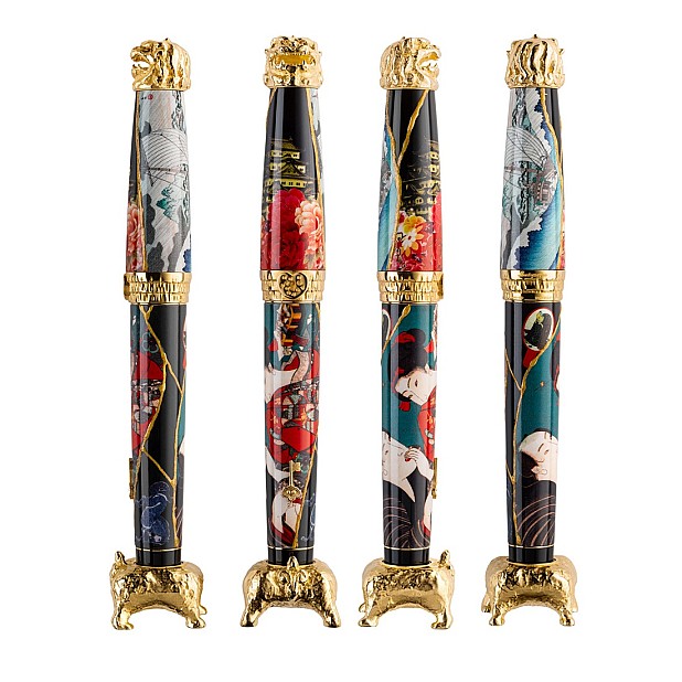 Montegrappa Bijo-To-Yaju by Tomita Kazuhiko LE Caneta de tinta permanente