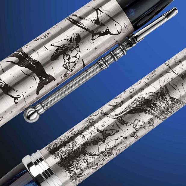 Montegrappa Prince Albert II of Monaco Foundation: Ocean Collection Caneta de Tinta Permanente